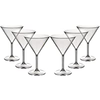 Conjunto de 6 Roltex plástico policarbonato- irrompible- Martini reutilizable-cóctel-sweet gafas. Capacidad350ml- altura…